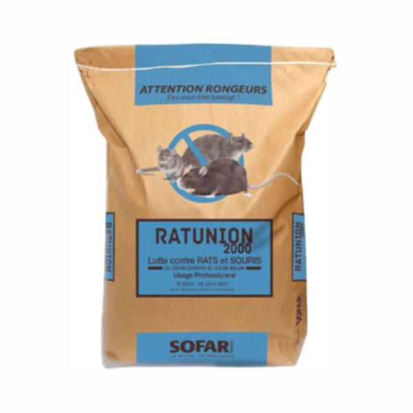 RATUNION 2000 Sac 10 Kg