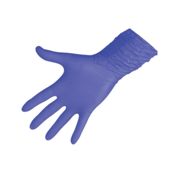 Gant nitrile Febra violet poignets courts